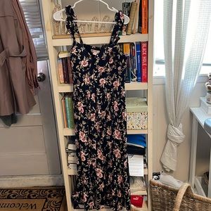 Black floral Dress SZ XL NWOT